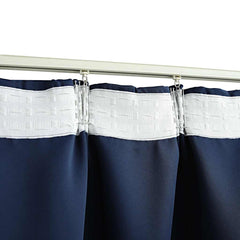vidaXL Blackout Curtains with Hooks 2 pcs Blue 140x225 cm 4