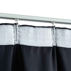 vidaXL Blackout Curtains with Hooks 2 pcs Anthracite 140x245 cm 3