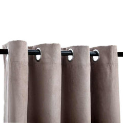 vidaXL Blackout Curtains with Metal Rings 2 pcs Taupe 140x245 cm 3