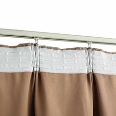 vidaXL Blackout Curtains with Hooks 2 pcs Taupe 140x245 cm 4