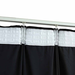 vidaXL Blackout Curtains 2 pcs with Hooks Velvet Black 140x225 cm 4