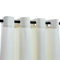 vidaXL Blackout Curtains with Rings 2 pcs Velvet Cream 140x245 cm 3