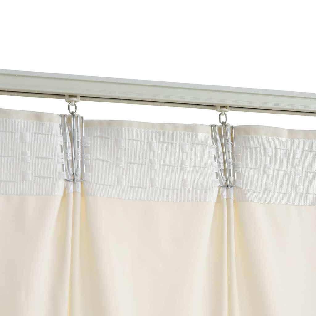 vidaXL Blackout Curtains 2 pcs with Hooks Velvet Cream 140x175 cm 4