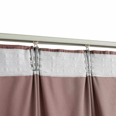 vidaXL Blackout Curtains 2pcs with Hooks Velvet Antique Pink 140x245cm 4
