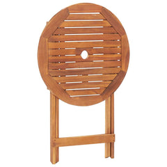 vidaXL Garden Table | Brown | Solid Acacia Wood | Diameter 60 cm x Height 75 cm 6