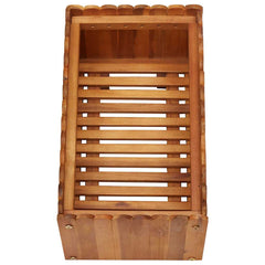 vidaXL Raised Bed | Natural wood colour | Solid acacia wood | Compact | Durable 4