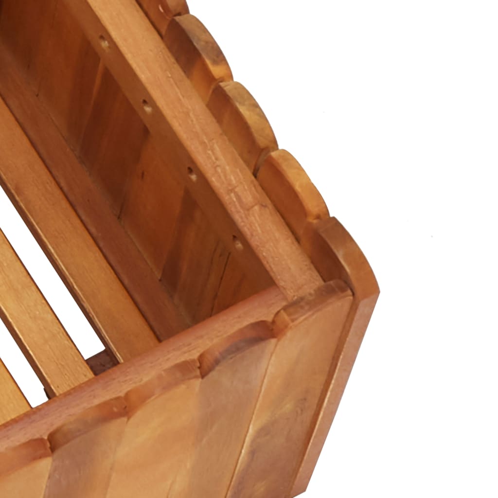 vidaXL Raised Bed | Natural wood colour | Solid acacia wood | Compact | Durable 5