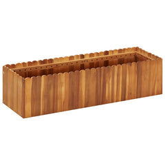 vidaXL Raised Bed | Natural wood colour | Solid acacia wood | Large | Planters 1