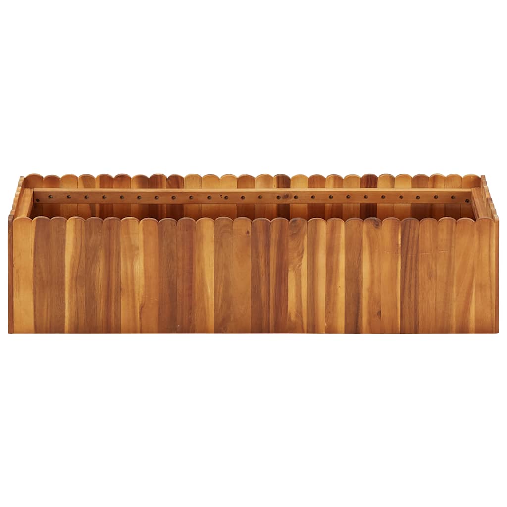 vidaXL Raised Bed | Natural wood colour | Solid acacia wood | Large | Planters 2