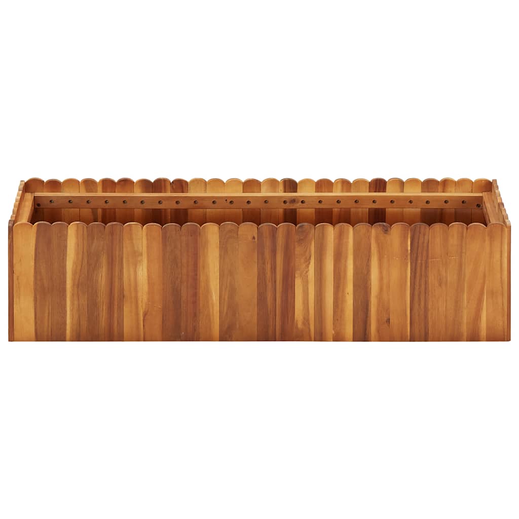 Garden Raised Bed Solid Acacia Wood 100 cm 25 cm 30 cm