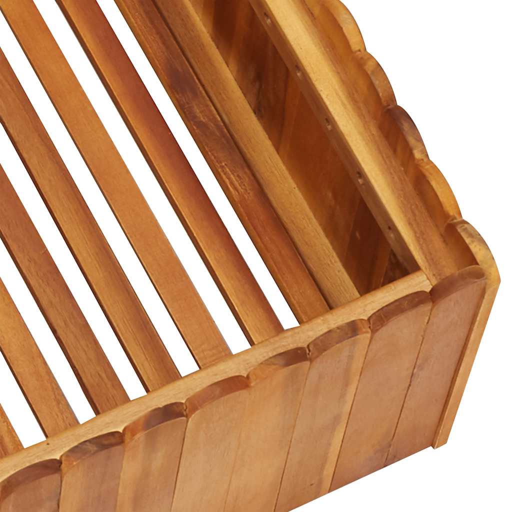 vidaXL Raised Bed | Natural wood colour | Solid acacia wood | Medium 4