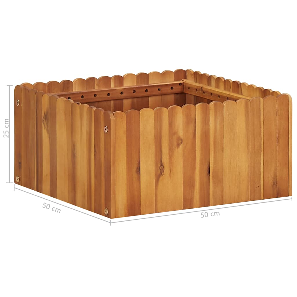 vidaXL Raised Bed | Natural wood colour | Solid acacia wood | Medium 5