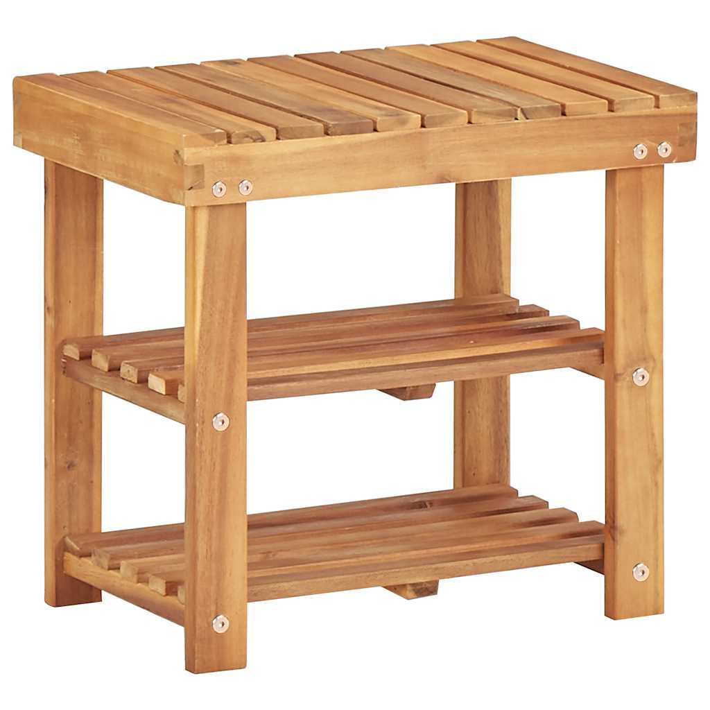 vidaXL Shoe Rack | Natural wood colour | Solid acacia wood | Compact | Durable 1