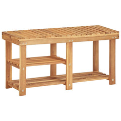 45932 vidaXL Shoe Rack 90x32x46 cm Solid Acacia Wood 1