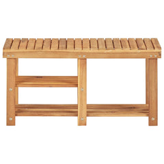 45932 vidaXL Shoe Rack 90x32x46 cm Solid Acacia Wood 2