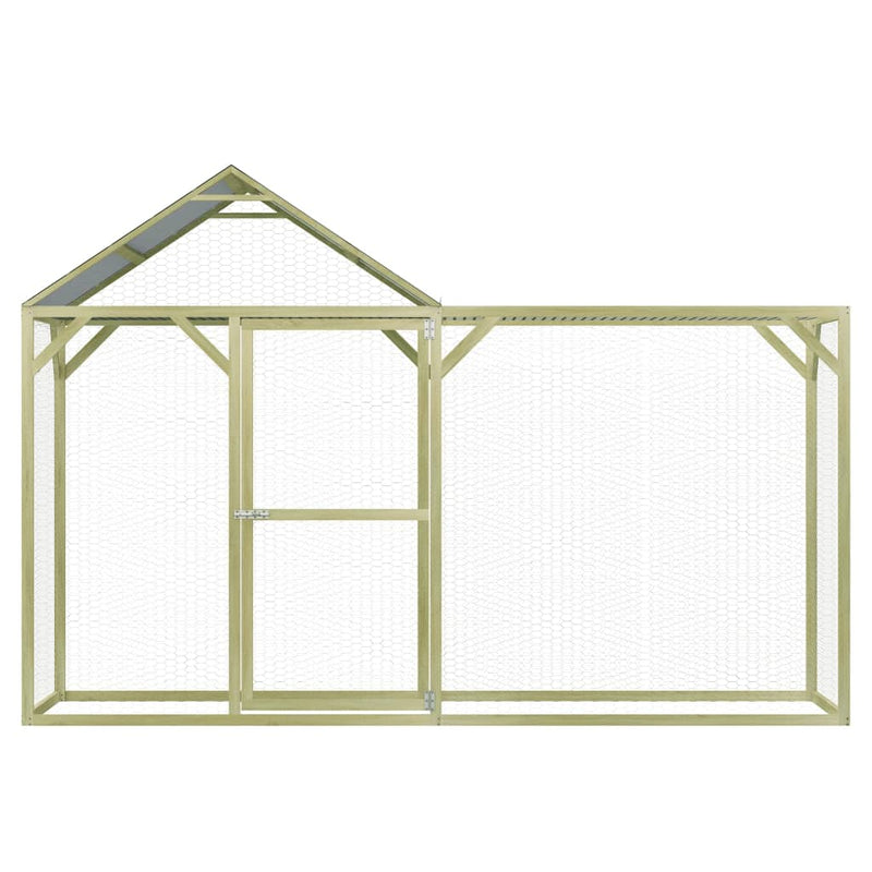 Chicken Cage 3x1.5x2 m Impregnated Pinewood