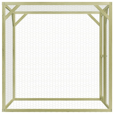 Chicken Cage 1.5x1.5x1.5 m Impregnated Pinewood