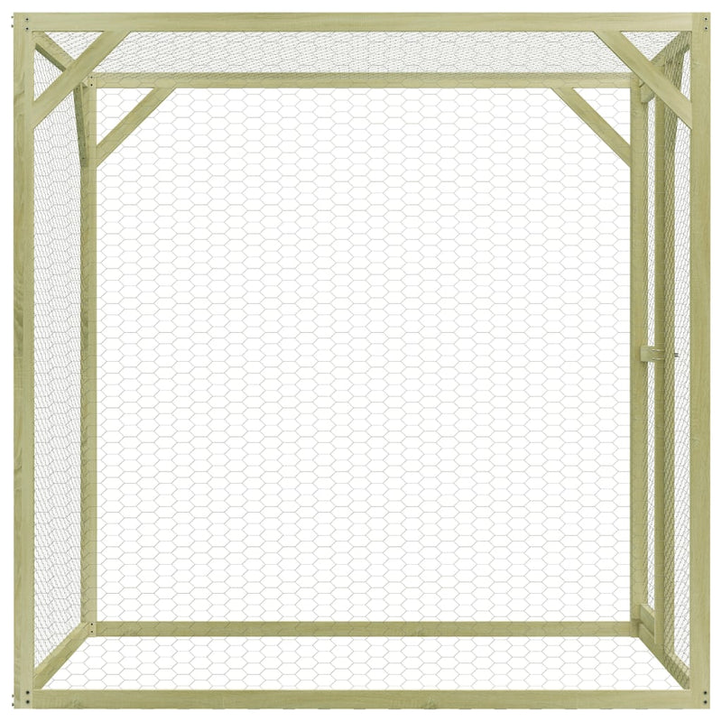 Chicken Cage 1.5x1.5x1.5 m Impregnated Pinewood