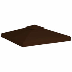 vidaXL 2-Tier Gazebo Top Cover 310 g/m² 3x3 m Brown 2