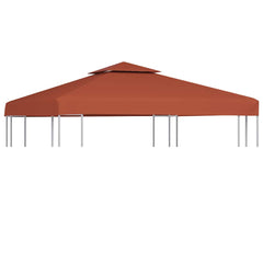 vidaXL 2-Tier Gazebo Top Cover 310 g/m² 3x3 m Terracotta 1