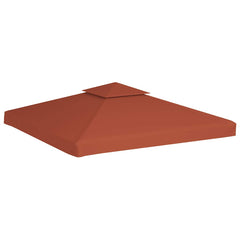 vidaXL 2-Tier Gazebo Top Cover 310 g/m² 3x3 m Terracotta 2