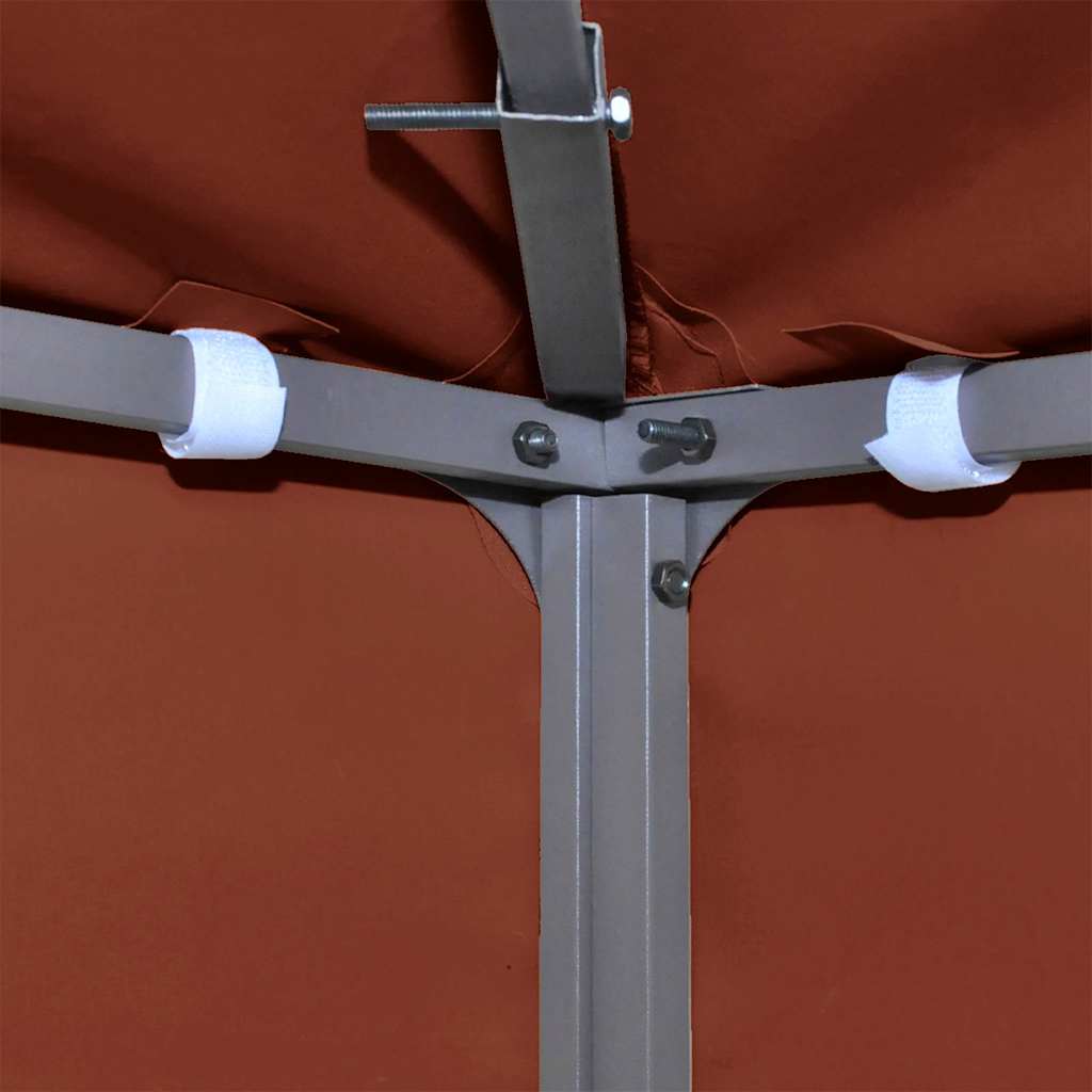vidaXL 2-Tier Gazebo Top Cover 310 g/m² 3x3 m Terracotta 4