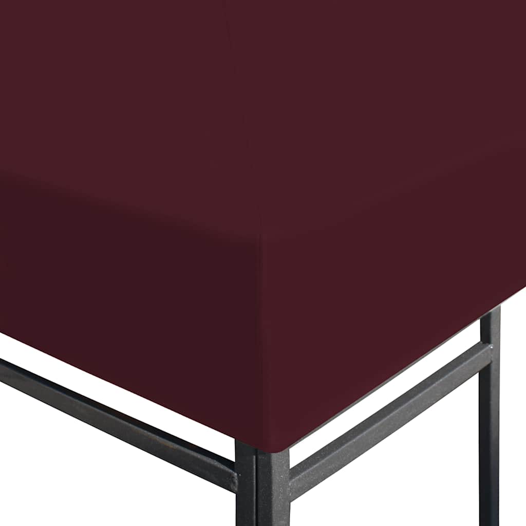 vidaXL Gazebo Top Cover 310 g/m² 3x3 m Bordeaux 3