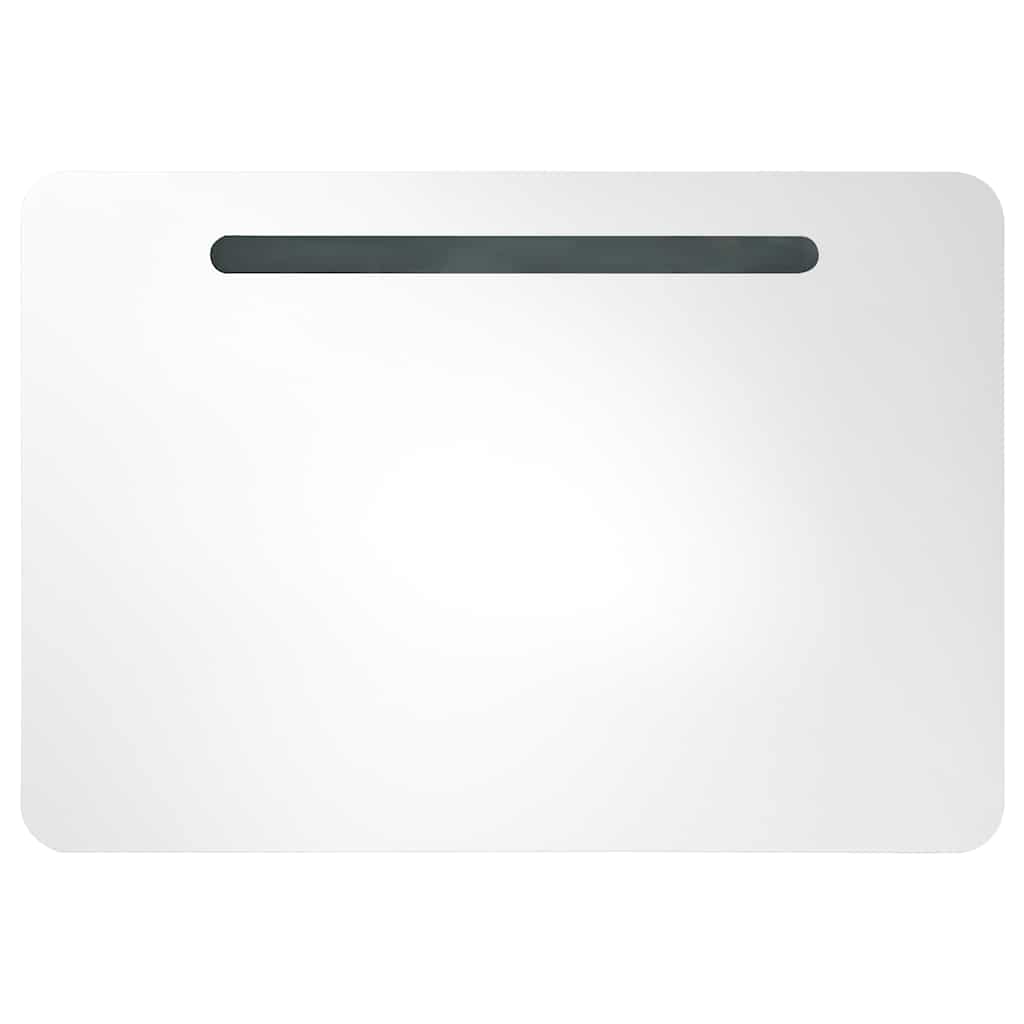 vidaXL LED Bathroom Mirror Cabinet 80x9,5x55 cm 4