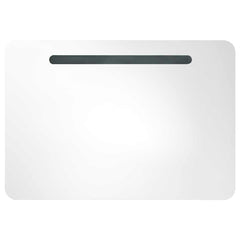 vidaXL LED Bathroom Mirror Cabinet 80x9,5x55 cm 4
