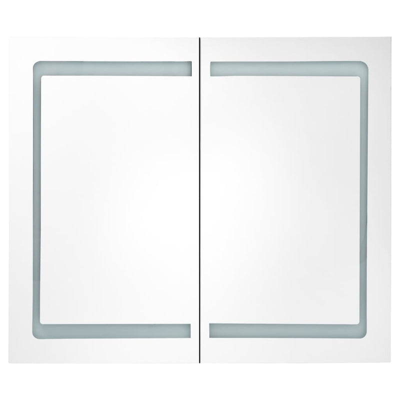 LED Bathroom Mirror Cabinet 80x12.2x68 cm