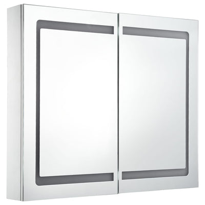 LED Bathroom Mirror Cabinet 80x12.2x68 cm