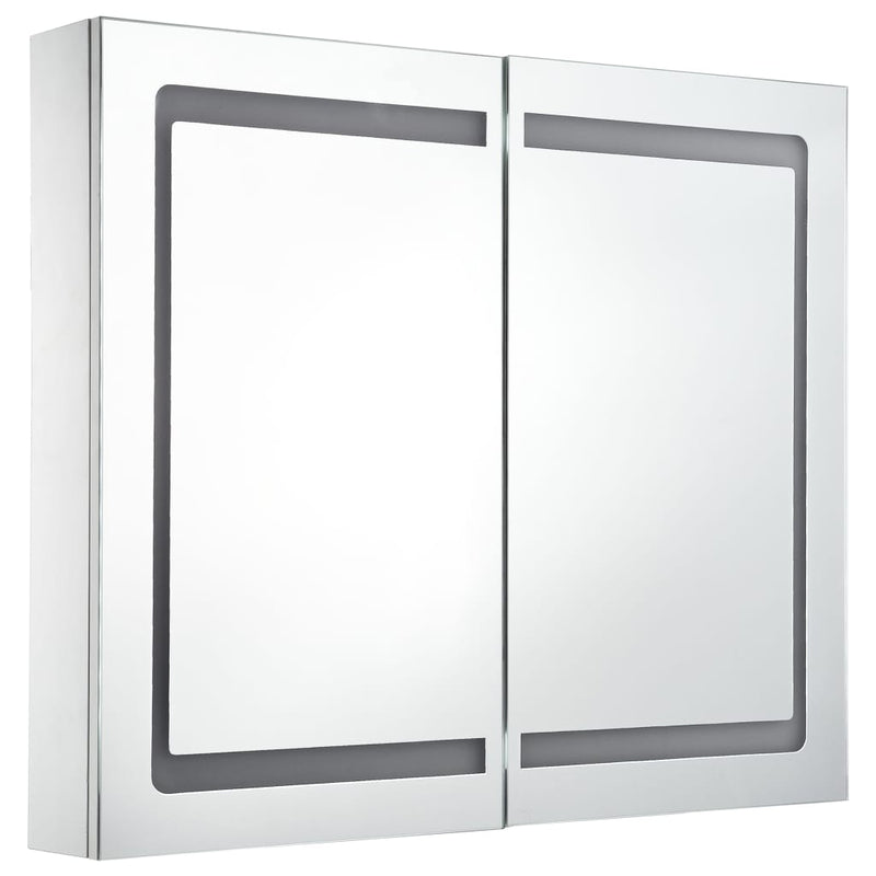 LED Bathroom Mirror Cabinet 80x12.2x68 cm