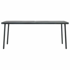 vidaXL Garden Table Dark Grey 180x83x72 cm Steel 2