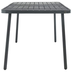 vidaXL Garden Table Dark Grey 180x83x72 cm Steel 3