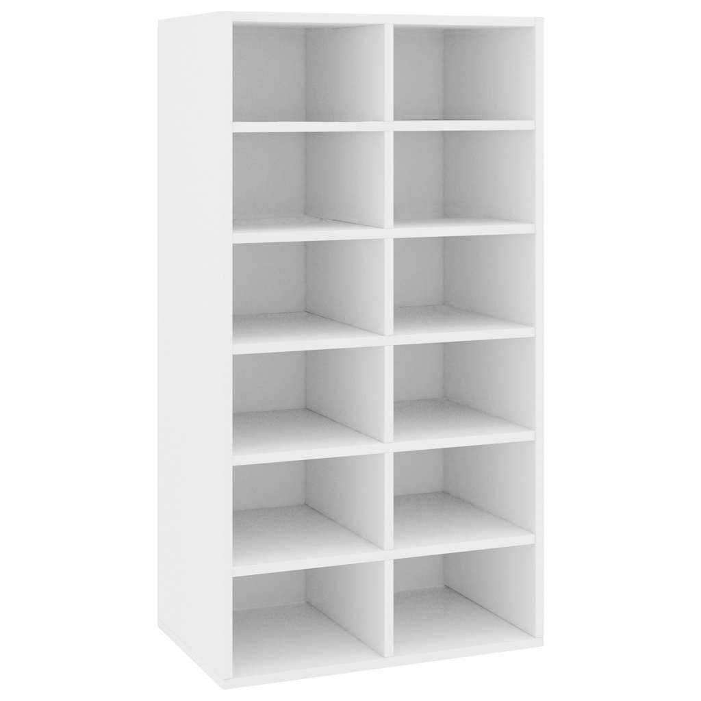 vidaXL Shoe Rack | White | Engineered wood | Approx. 54x34x100.5 cm | Shoe Rack 2
