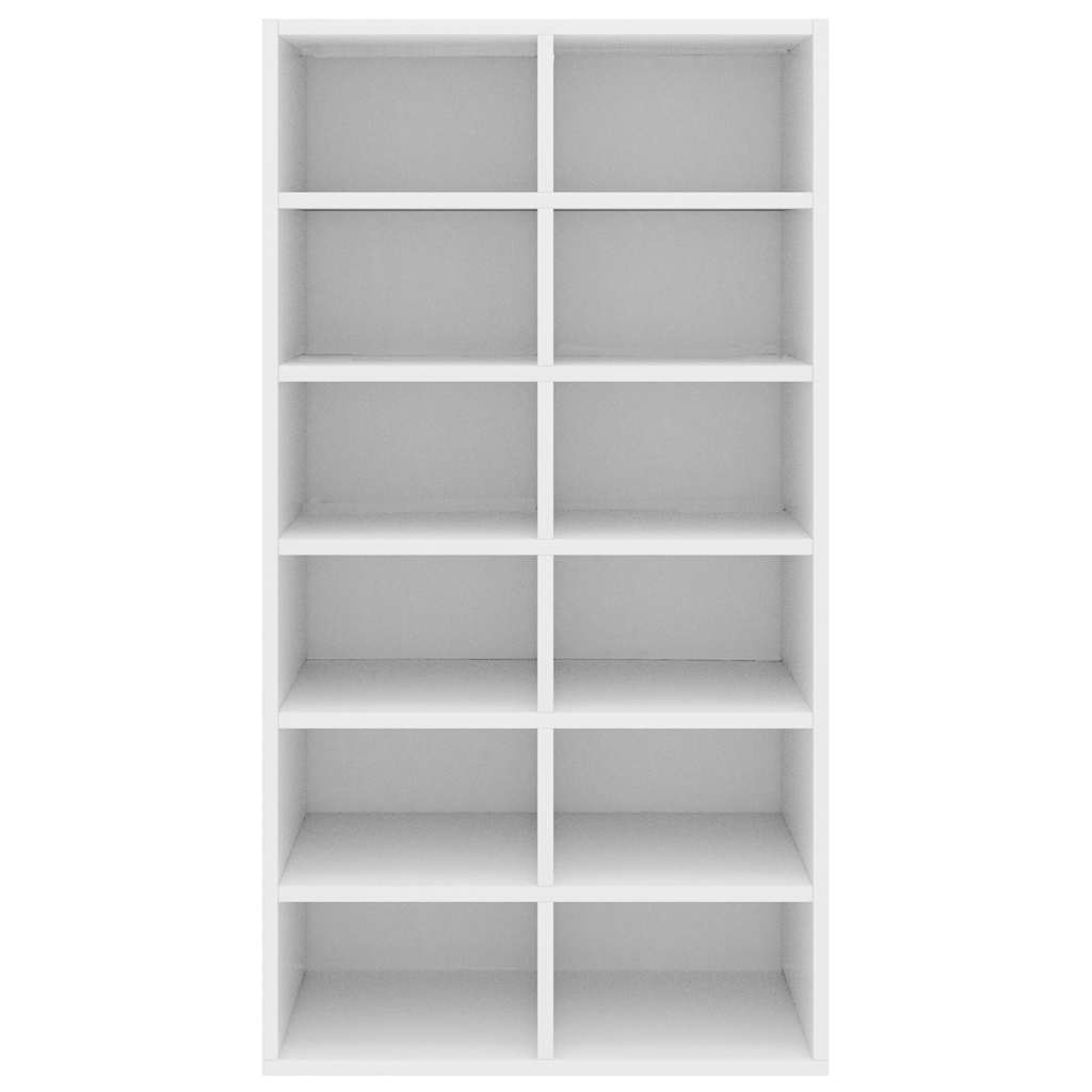 vidaXL Shoe Rack | White | Engineered wood | Approx. 54x34x100.5 cm | Shoe Rack 4