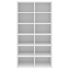 vidaXL Shoe Rack | White | Engineered wood | Approx. 54x34x100.5 cm | Shoe Rack 4