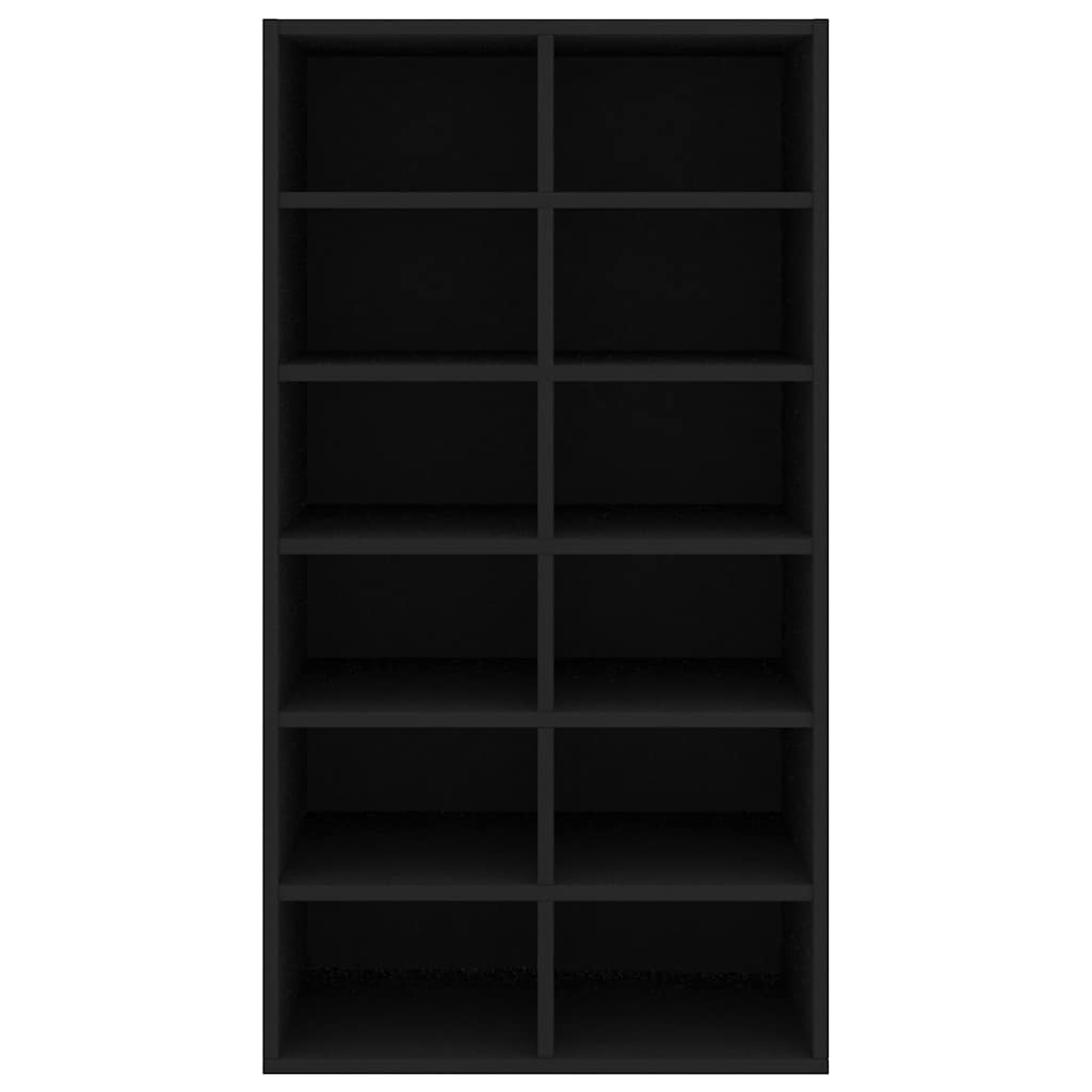 vidaXL Shoe Rack | Black | Engineered Wood | Medium | Shoe Rack | Rectangular 4