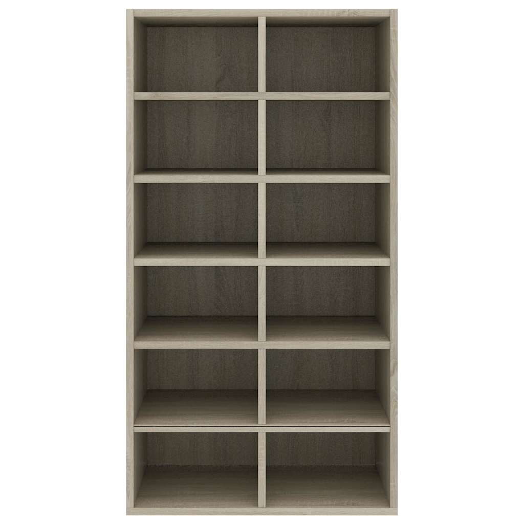 vidaXL Shoe Rack | Sonoma oak | Engineered wood | 54x34x100.5 cm | Shoe Rack 4
