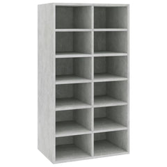 vidaXL Shoe Rack | Concrete Grey | Engineered Wood | Medium | Shoe Rack 2