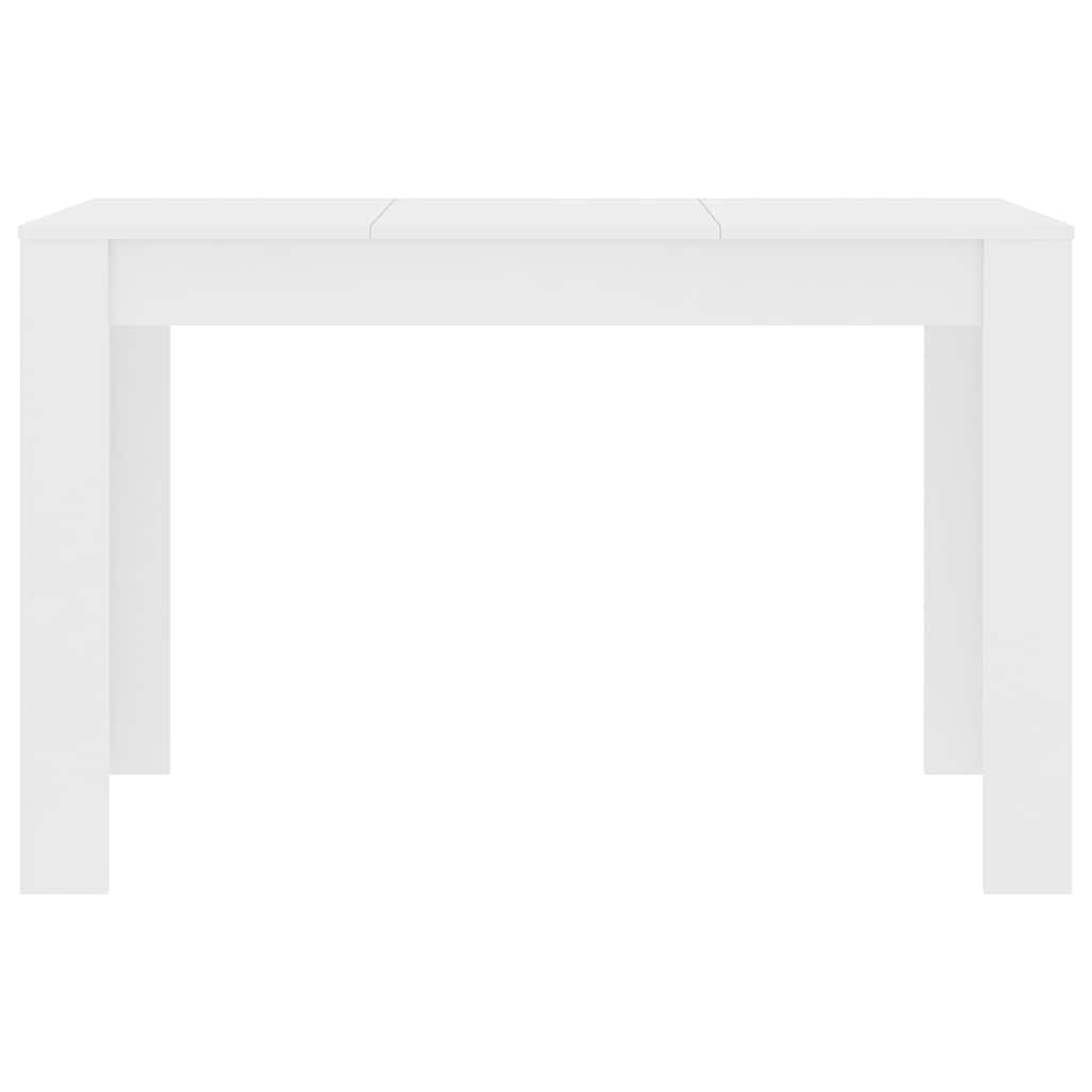 vidaXL Dining Table White 120x60x76 cm Engineered Wood 4