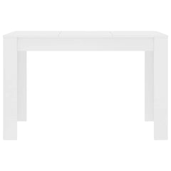 vidaXL Dining Table White 120x60x76 cm Engineered Wood 4