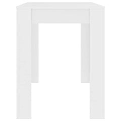vidaXL Dining Table White 120x60x76 cm Engineered Wood 5