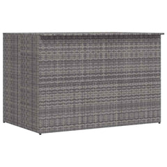 vidaXL Garden Storage Box Grey 150x100x100 cm Poly Rattan 2
