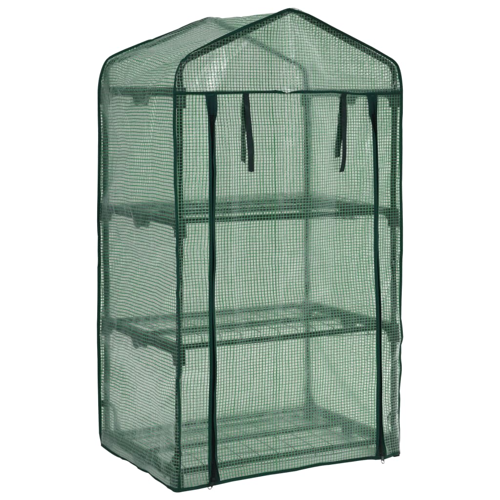 vidaXL 3-Tier Mini Greenhouse 69x49x125 cm 3