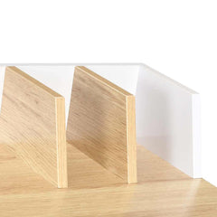 Desk 80x50x84 cm White and brown