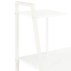vidaXL Desk | White | Engineered wood, Powder-coated steel | Medium 5