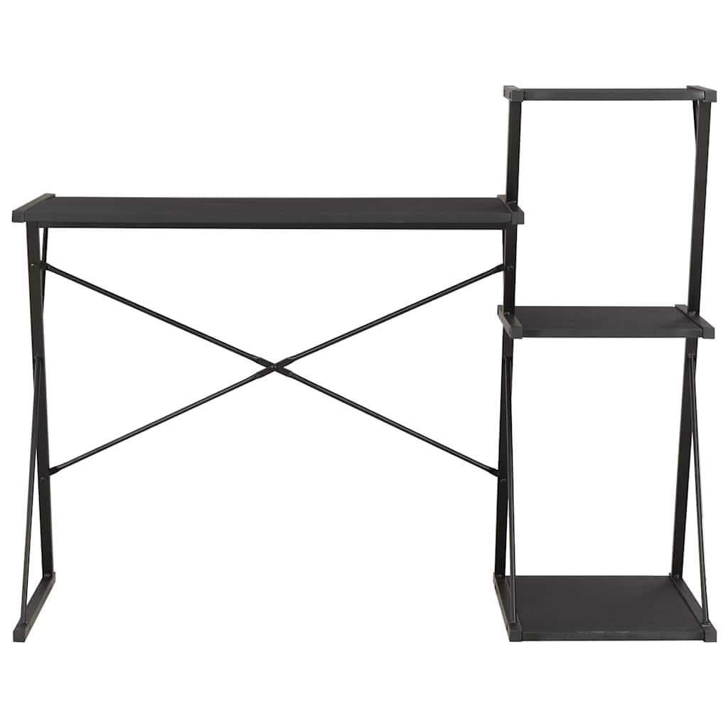 vidaXL Desk | Black | Engineered wood with PVC coating | Large | Desk 2