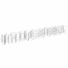 vidaXL Gabion Raised Bed | Silver | Galvanised steel | 270x30x30 cm 2