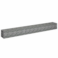 vidaXL Gabion Raised Bed | Silver | Galvanised steel | 270x30x30 cm 3